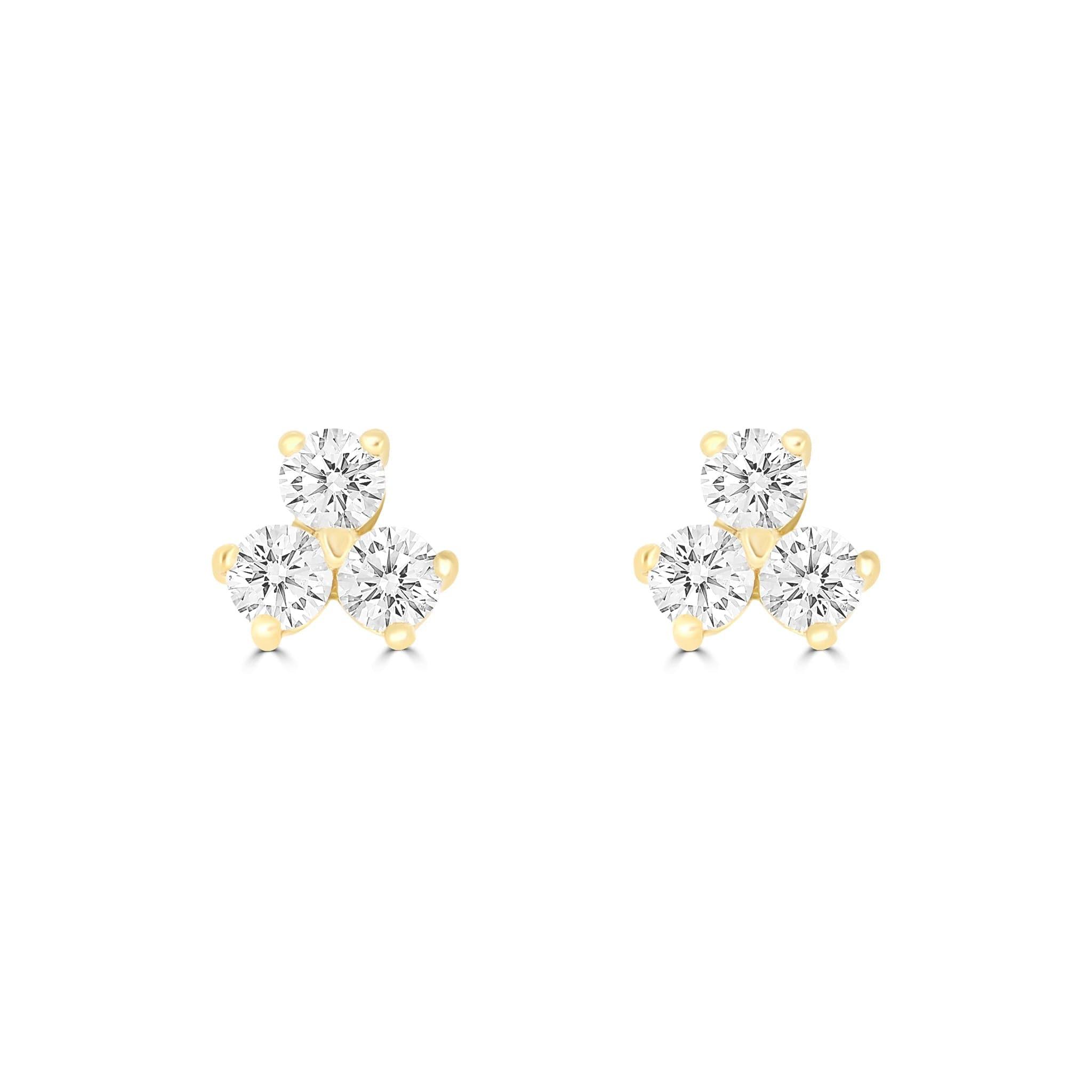 Trilogy Diamond Earrings
